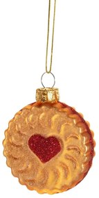 Szklana ozdoba świąteczna wykonana ręcznie ø 4 cm Jam Biscuit – Sass &amp; Belle