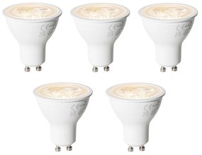 Zestaw 5 Ściemnianych Żarówek LED GU10 7W 430 lm 2700K