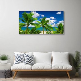Obraz Canvas Morze Palma Drzewa Krajobraz