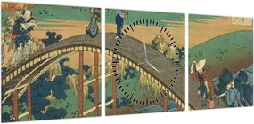 Obraz - Katsushika Hokusai, Ariwara no Narihirafrom the series One Hundred, Poems Explained by the Nurse (Hyakunin isshu uba ga etoki), reprodukcje (z (90x30 cm)