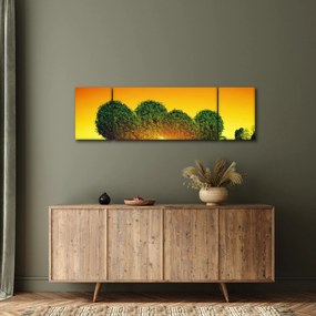 Obraz - Serce w koronach drzew (170x50 cm)