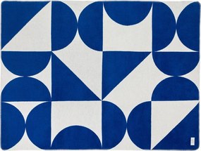 Niebiesko-kremowy koc 150x200 cm Tul – noo.ma