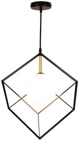 Czarno-złota lampa nowoczesna - K130-Cube