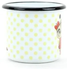 Belis Emaliowany kubek Sowa z biedronką, 7 cm,0,25 l