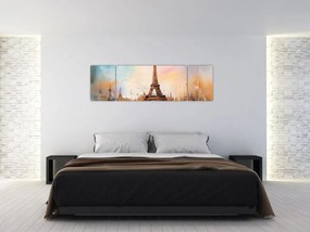 Obraz - Obraz wieży Eiffla (170x50 cm)