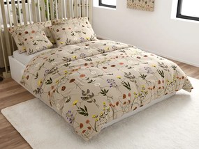 PrzytulneMieszkanie.pl PrzytulneMieszkanie.pl Pościel z mikrofibry HERBAR beżowa Rozmiar pościeli: 70 x 90 cm | 140 x 220 cm