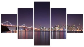 Obraz przedstawiający San Francisco, Kalifornia (125x70 cm)