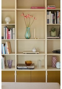 Fioletowy szklany ręcznie wykonany wazon (wysokość 18 cm) Bloom – Hübsch
