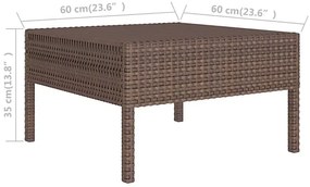 Komplet wypoczynkowy z naturalnego rattanu - Marabello 5X