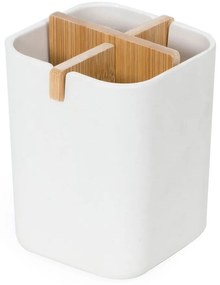 Biały organizer łazienkowy Compactor Ecologic, 8,4x7,8 cm
