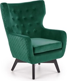Zielony welwetowy fotel do karmienia uszak C5-S65