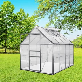 Szklarnia z poliwęglanu z podstawą M4, 250x190x195cm, przezroczysta Gardebruk