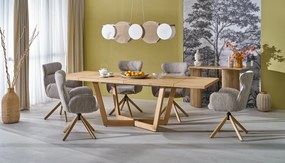 MASSIVE 3 stół rozkładany 160-250x90x77 cm dąb naturalny 6-10 osobowy