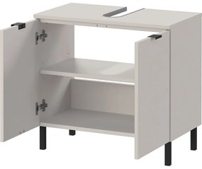 Kremowa szafka pod umywalkę 60x56 cm Arcena – Germania