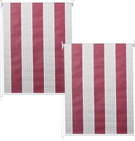 Roleta MCW-D52 (zestaw 2 sztuk),  czerwony/biały/beżowy
