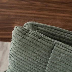 Krzesło Tapicerowane Obrotowe do Salonu AKITA Zielone Sztruksowe Nowoczesne