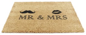 Wycieraczka z włókna kokosowego 40x60 cm Mr and Mrs – Artsy Doormats