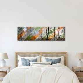 Obraz - Zmieniające się pory roku (170x50 cm)