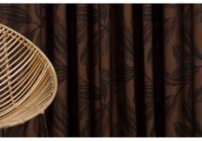 Ciemnobrązowa zasłona 210x245 cm Nydia – Mendola Fabrics