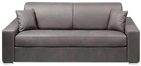 Kanapa 4-osobowa z ekspresowym mechanizmem rozkładania z tkaniny EMIR - Kolor: szary - Miejsce do spania: 160 cm - Materac 18 cm