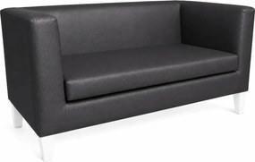 Sofa Monaco : Kolor nogi - Biała, Kolor tkaniny - EKO-SKÓRA - 23D, Typ tkaniny - Eko-skóra , Wysokość nogi - 15 cm