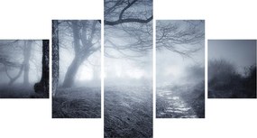 Obraz- Droga we mgle (125x70 cm)