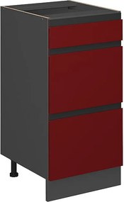 Szafka dolna do kuchni czerwony 40x46x81.6 r-line