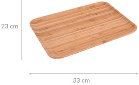 Taca do serwowania owoców, 33x23 cm, bambusowa