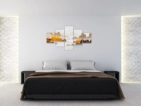Obraz - Góry we mgle (125x70 cm)