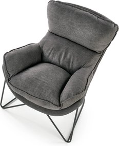 Fotel wypoczynkowy z grubym siedziskiem Volker