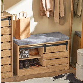 Ławka na buty z drzwiami przesuwnymi FSR120-N