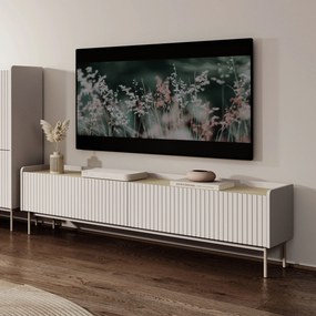 Szafka RTV LIVELLO - Beżowy / 153 cm