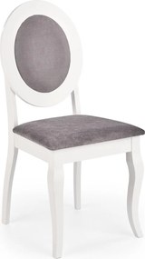 Białe krzesło do jadalni w stylu Retro Barock