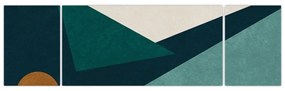 Obraz - Abstrakcja kubistyczna (170x50 cm)