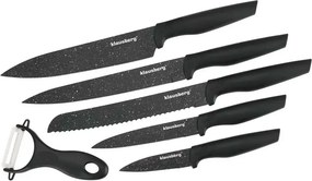 5 sztuk noży ze stali z powłoką marmurkową M4-L06
