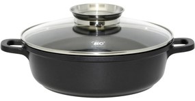 Elo 19628 Brytfanna z pokrywą szklaną i uchwytemaromatycznym Alucast 28 cm, 28 cm