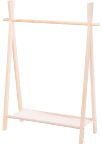 Wieszak na ubrania dla dzieci, 80 x 30 x 100 cm, drewniany