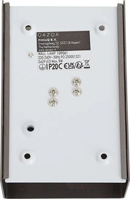 Nowoczesny kinkiet Gunmetal 2-źródła światła - Otan S