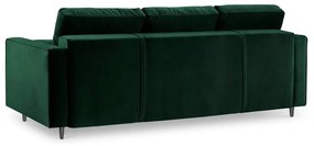 Zielona aksamitna rozkładana sofa Milo Casa Santo