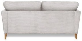 Jasnoszara sztruksowa sofa 170 cm Paris – Scandic