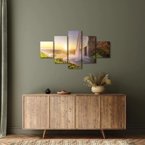 Obraz - Seljalandsfoss od tyłu jaskini (125x70 cm)