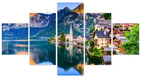 Obraz - Wieś alpejska (125x70 cm)
