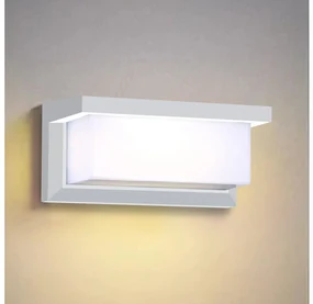 Brilagi-LED Kinkiet zewnętrzny z czujnikiem BRICKY LED/12W/230V biały IP54