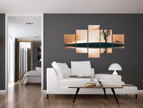 Obraz drzewa na wyspie (125x70 cm)