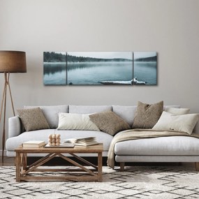 Obraz - lodowe nordyckie jezioro (170x50 cm)
