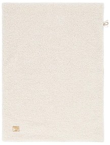 Kremowy koc dziecięcy z materiału sherpa 100x77 cm – Meowbaby