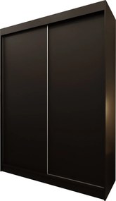 Szafa Przesuwna SOFIA 150 cm Szafa Dwudrzwiowa Czarna