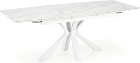 Biały stół Vivaldi z rozkładanym blatem ze spieku
