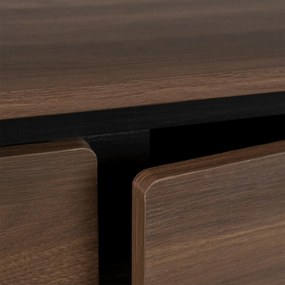 Szafka RTV do Salonu Trzydrzwiowa BECK 160 cm Orzech Nowoczesna