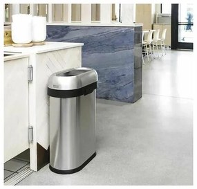 Simplehuman Kosz na śmieci do pomieszczeńhandlowych 50 l, stal nierdzewna